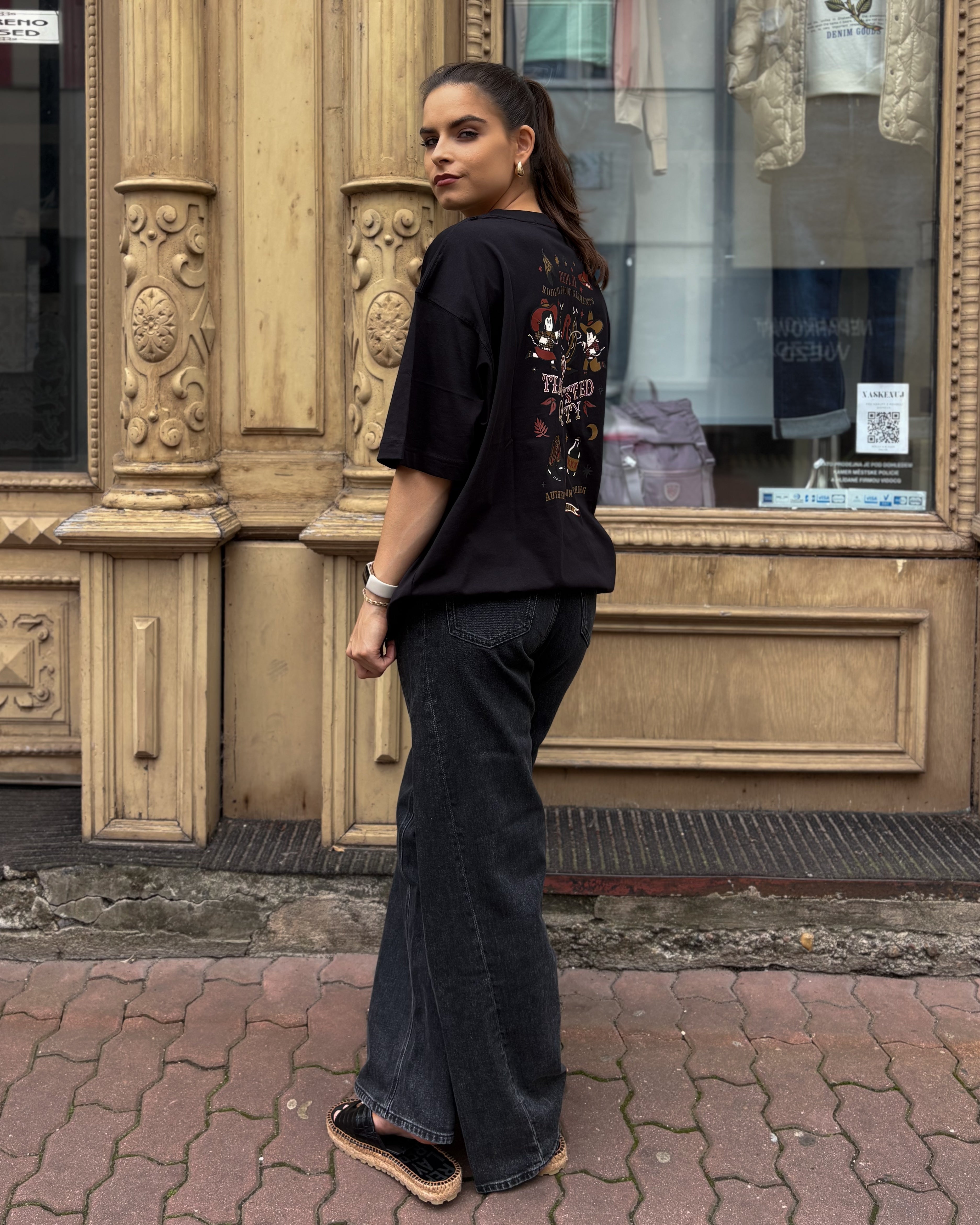 NŐI REPLAY PÓLÓ FIÚ STÍLUSÚ, WESTERN MINTÁVAL