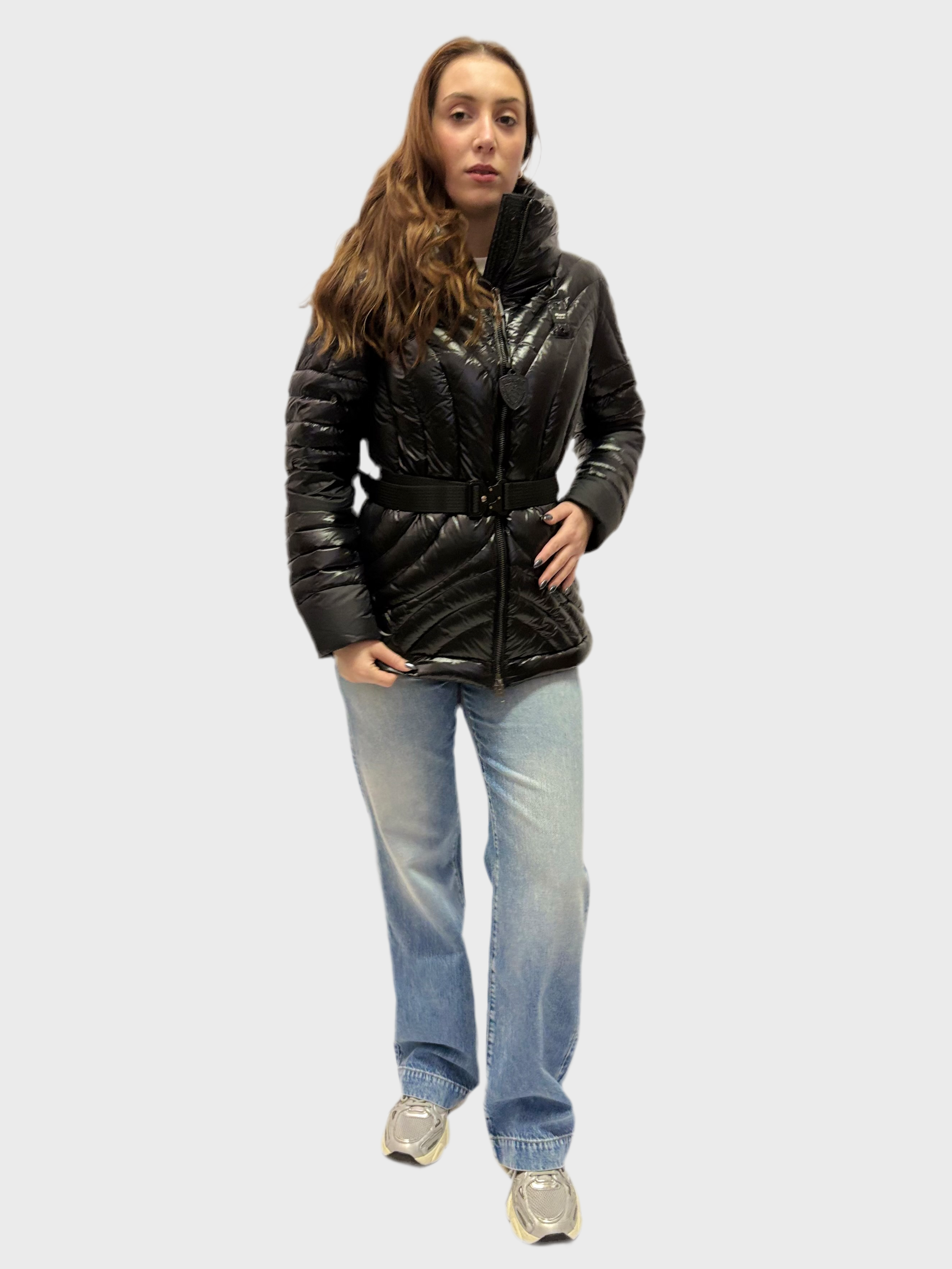 DÁMSKA PÁPEROVÁ BUNDA BLAUER S PÁSKOM ANGELL