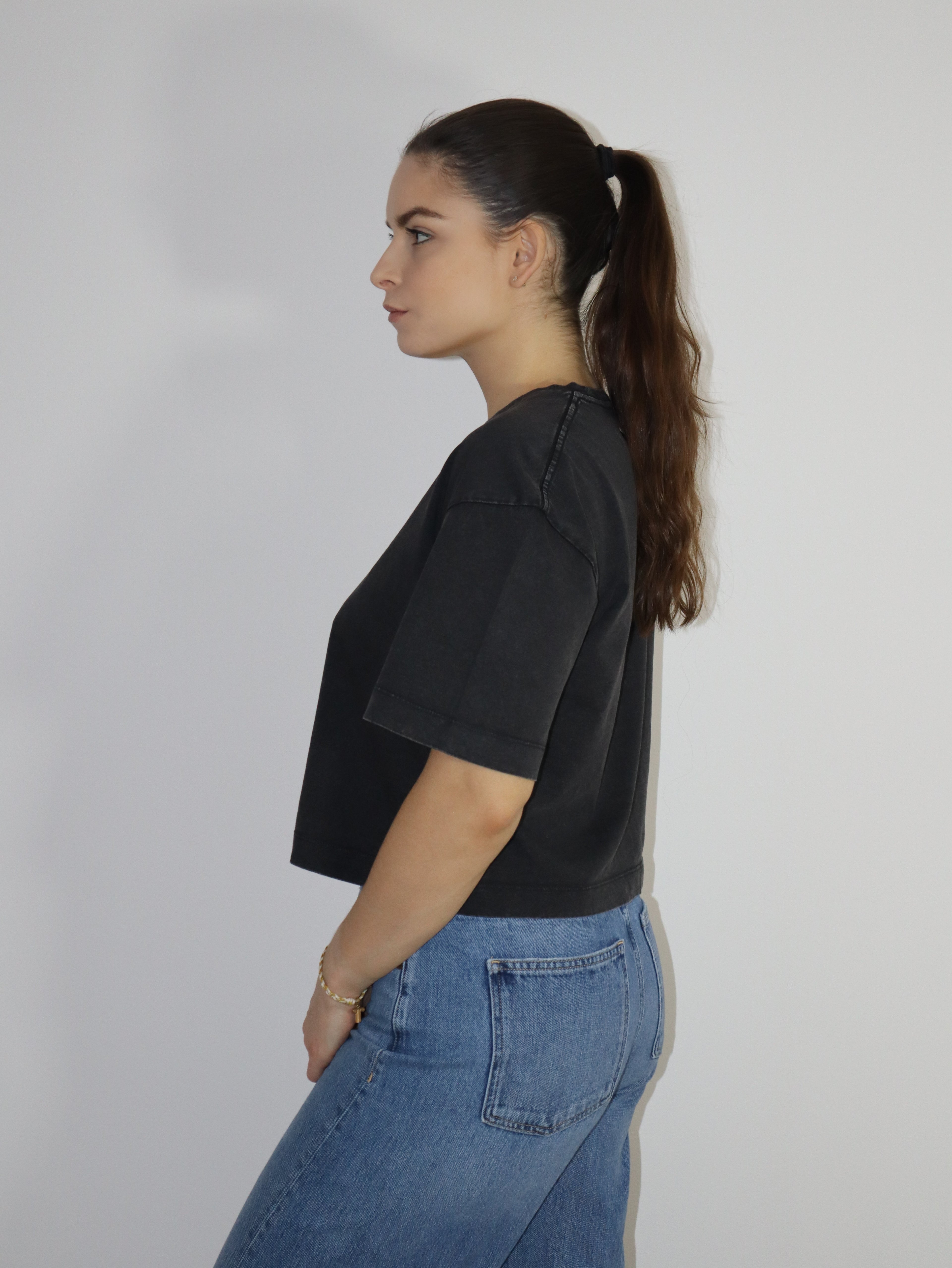 REPLAY WOMEN'S LOGO CROP T-SHIRT