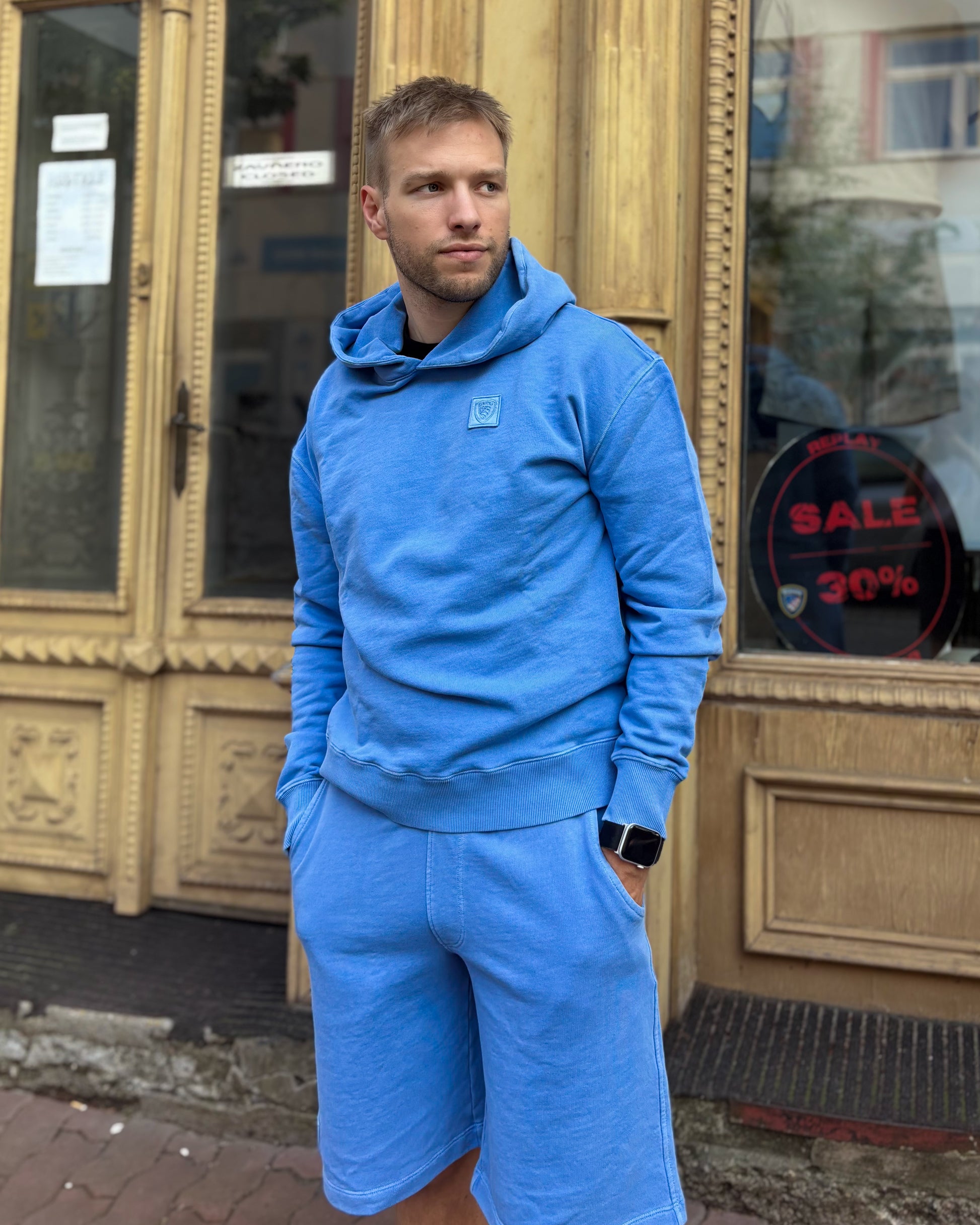 BLAUER FÉRFI BORDÁS RÖVIDNADRÁG ALPHEUS