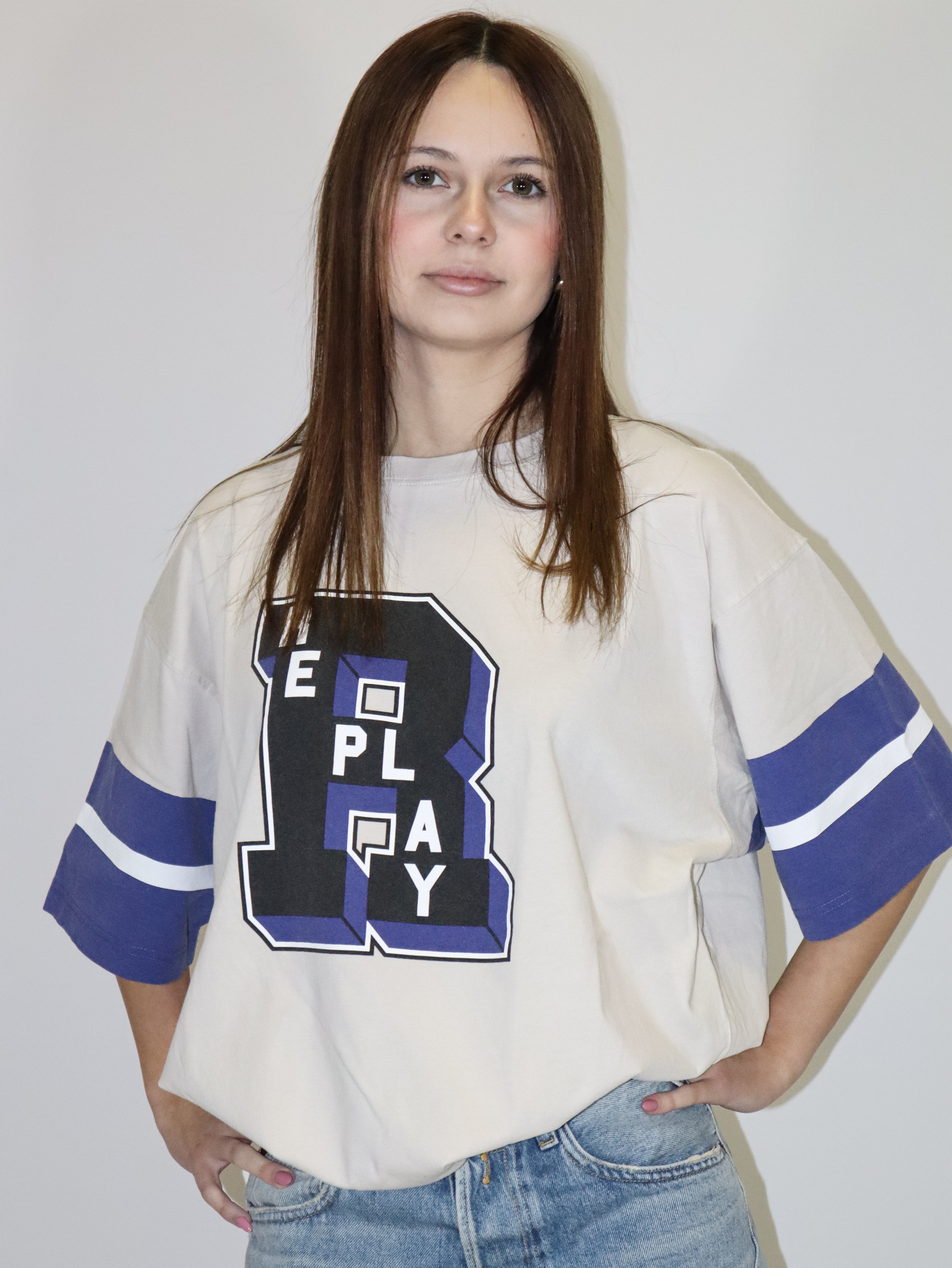 REPLAY NŐI PÓLÓ FIÚ STÍLUSÚ MINTÁVAL 