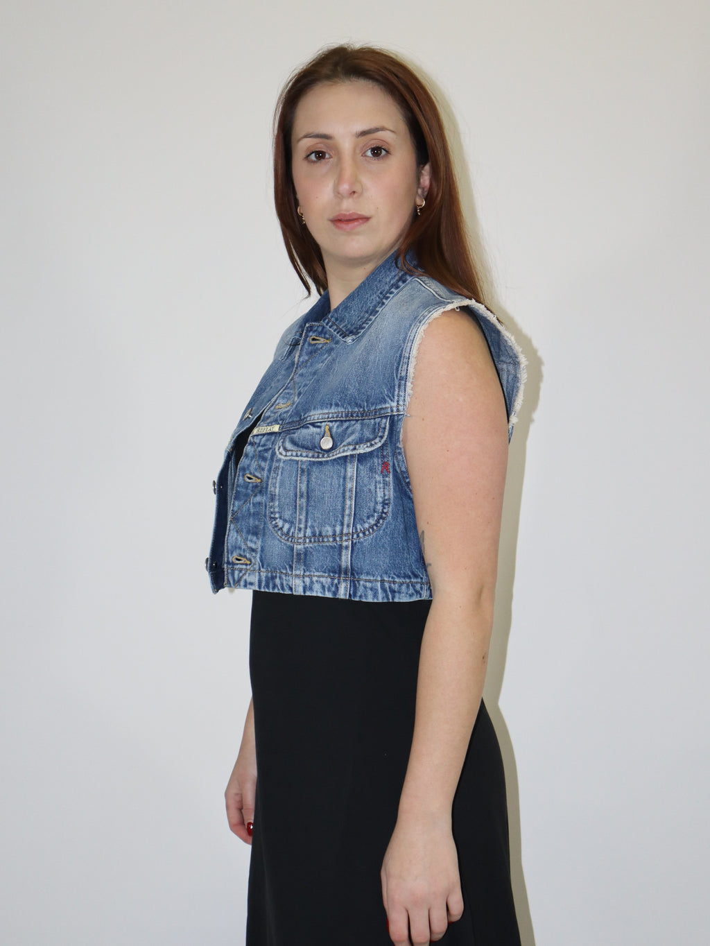 REPLAY WOMEN'S DENIM VEST 9ZERO1