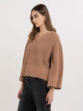 REPLAY CROPPED CHENILLE SWEATER 