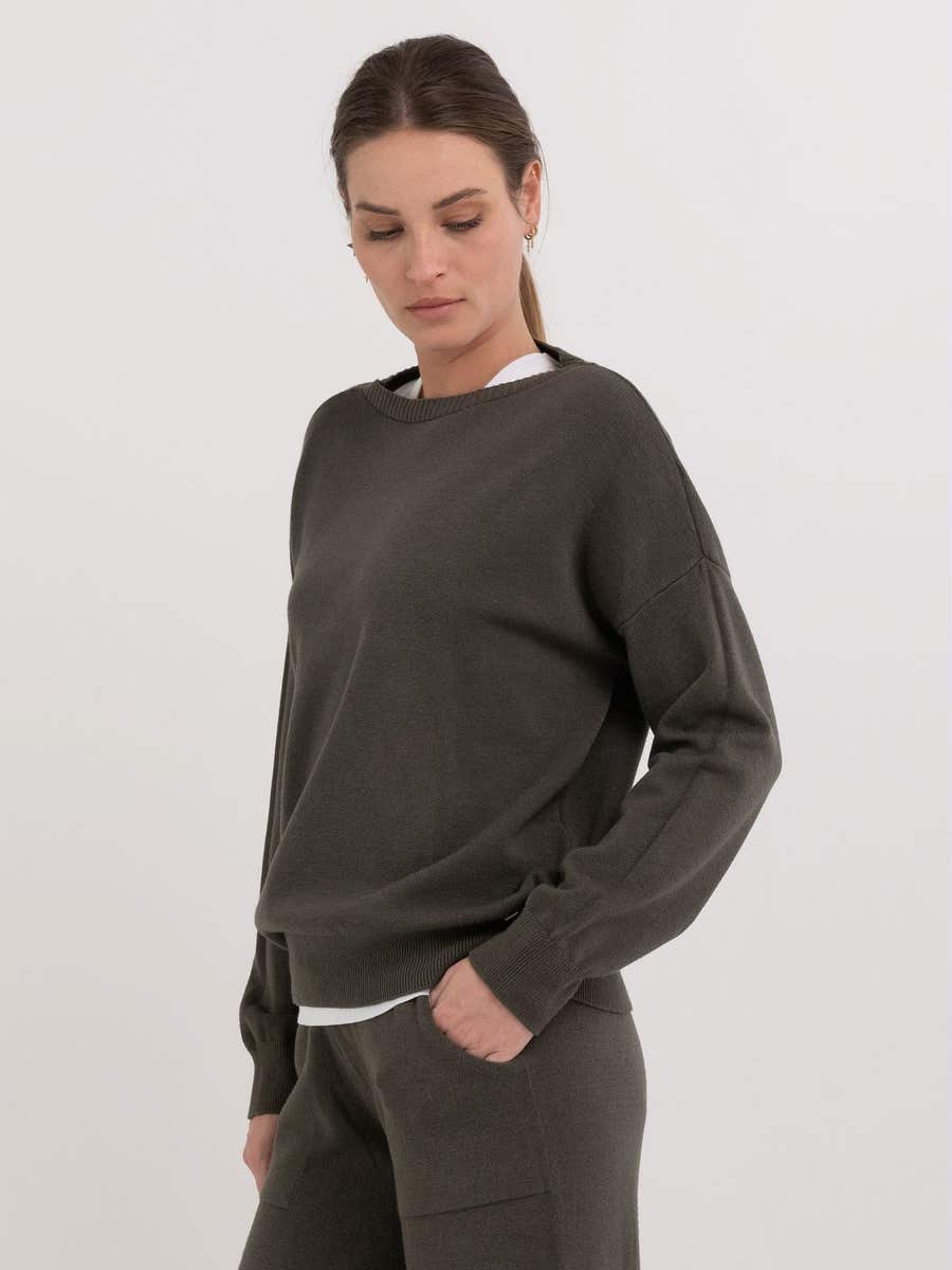 REPLAY OVERSIZED SVETR S VÝSTŘIHEM - DK3566 .000.G23372