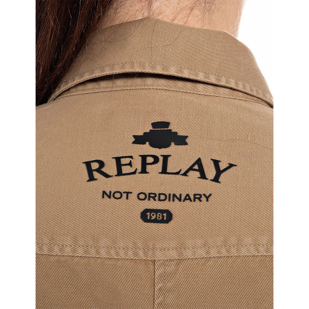 REPLAY KOŠILOVÉ ŠATY S OZDOBNÝMI KAPSAMI 