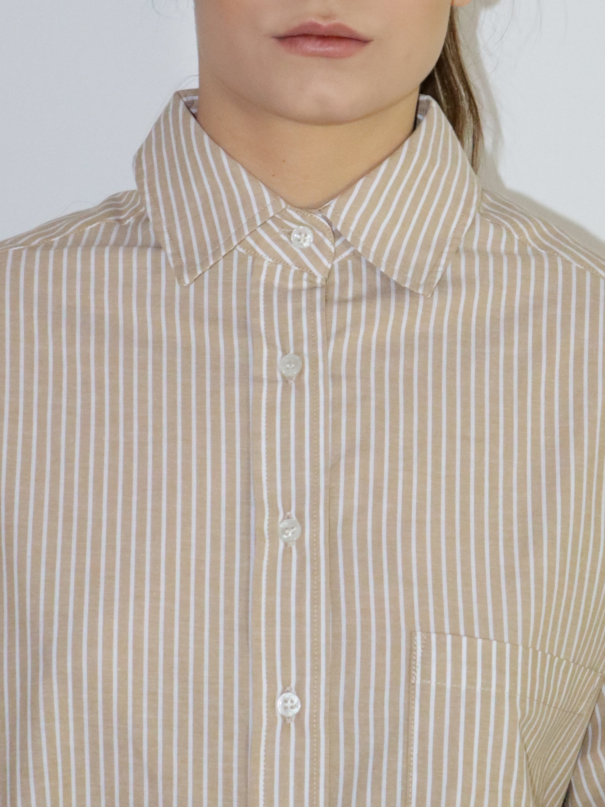 REPLAY DÁMSKÁ PRUHOVANÁ KOŠILE UVOLNĚNÉHO STŘIHU