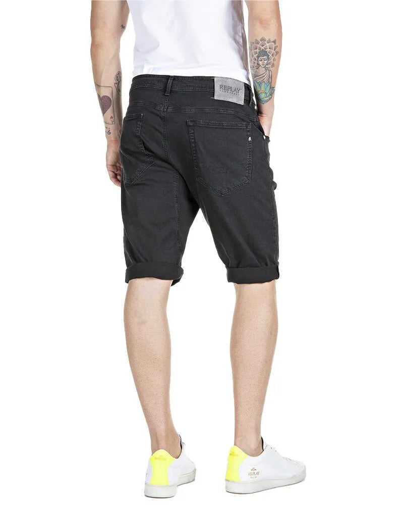 PÁNSKÉ KRAŤASY REPLAY SE ŠŇŮRKOU V PASE - MA985A .000.8121397