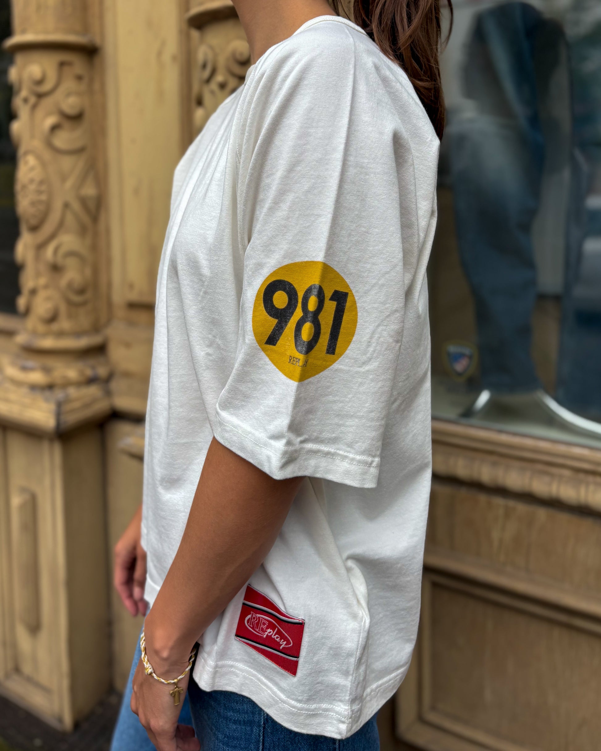WOMEN'S OVERSIZED COTTON T-SHIRT REPLAY