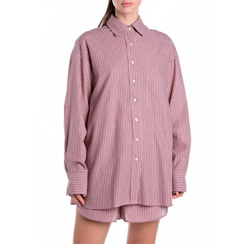 REPLAY DÁMSKÁ PRUHOVANÁ KOŠILE UVOLNĚNÉHO STŘIHU