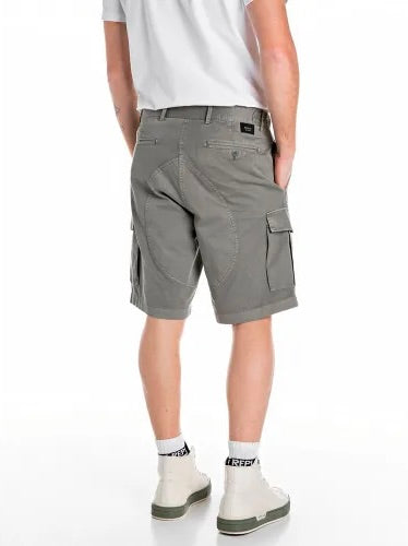 REPLAY FÉRFI PAMUT SZÖVÖS CARGO RÖVIDNADRÁG