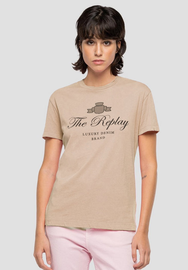 REPLAY DÁMSKÉ TRIČKO S ARCHIVE LOGEM NA HRUDI