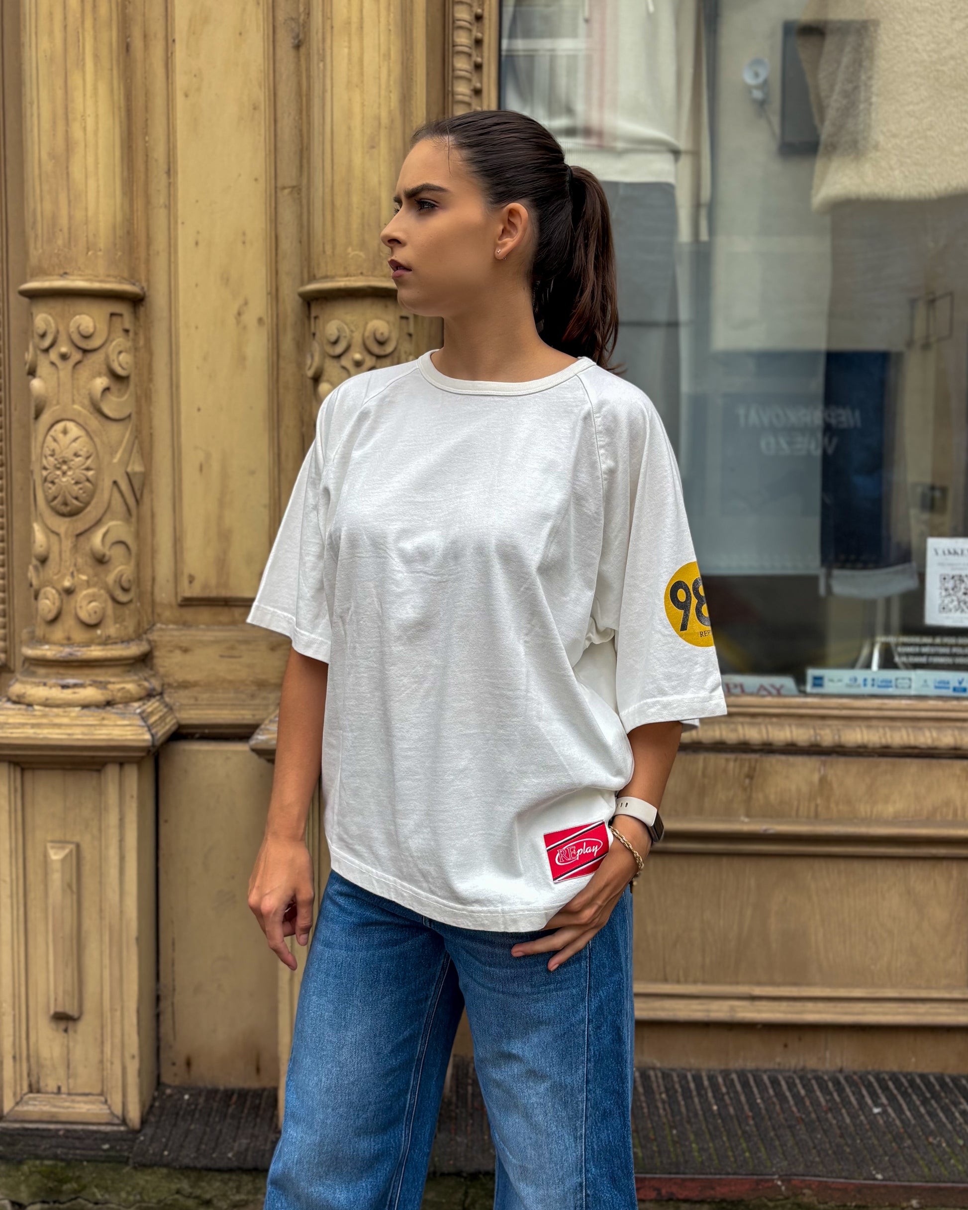 WOMEN'S OVERSIZED COTTON T-SHIRT REPLAY