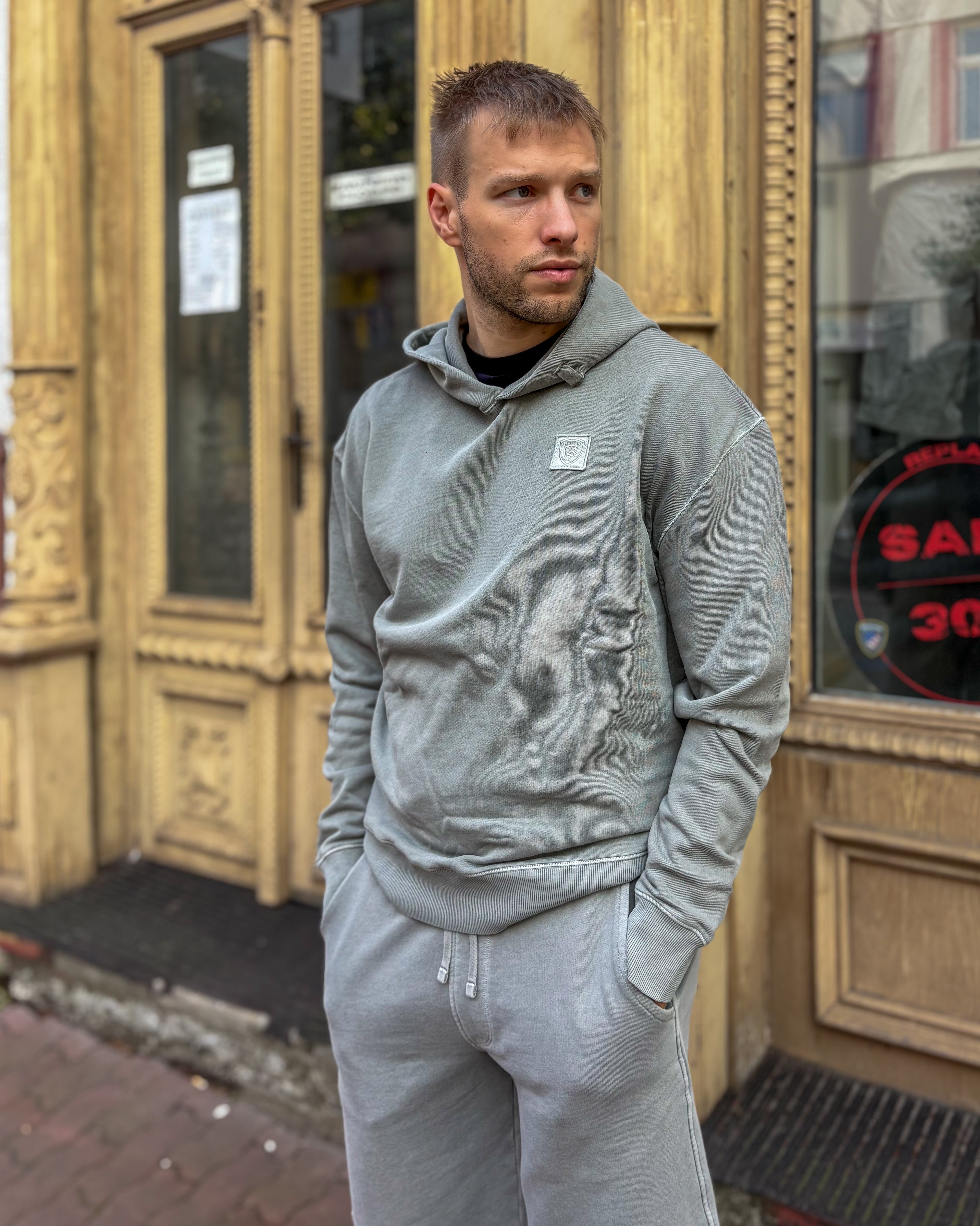 BLAUER PÁNSKA ALBRIGHT MIKINA S KAPÚCIOU