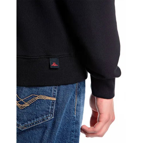 REPLAY PÁNSKÁ MIKINA BĚŽNÉHO STŘIHU S NÁPISEM