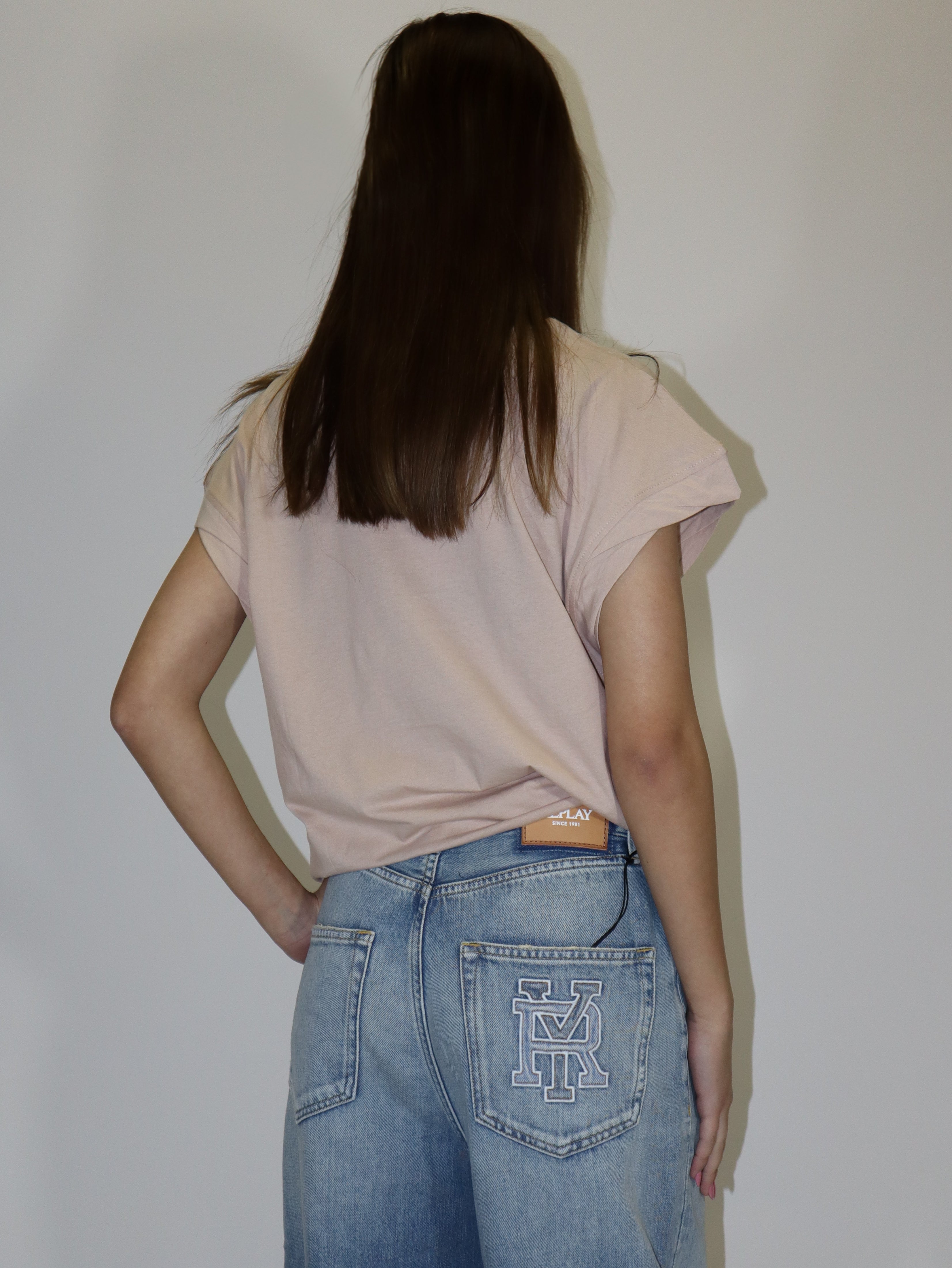 REPLAY DÁMSKE TRIČKO S FAREBNOU POTLAČOU 
