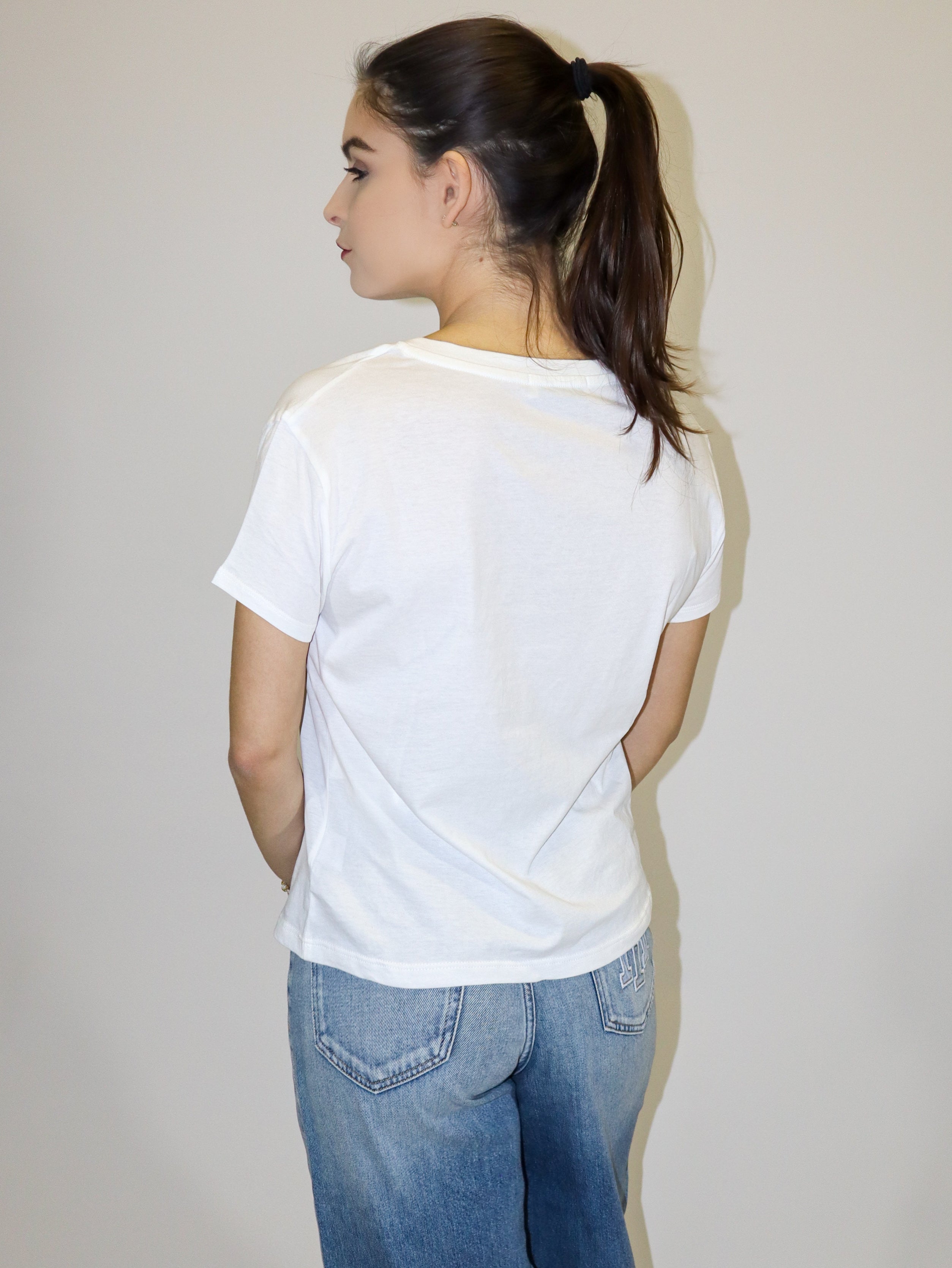 REPLAY DÁMSKÉ BAVLNĚNÉ TRIČKO S MAXI NÁPISEM