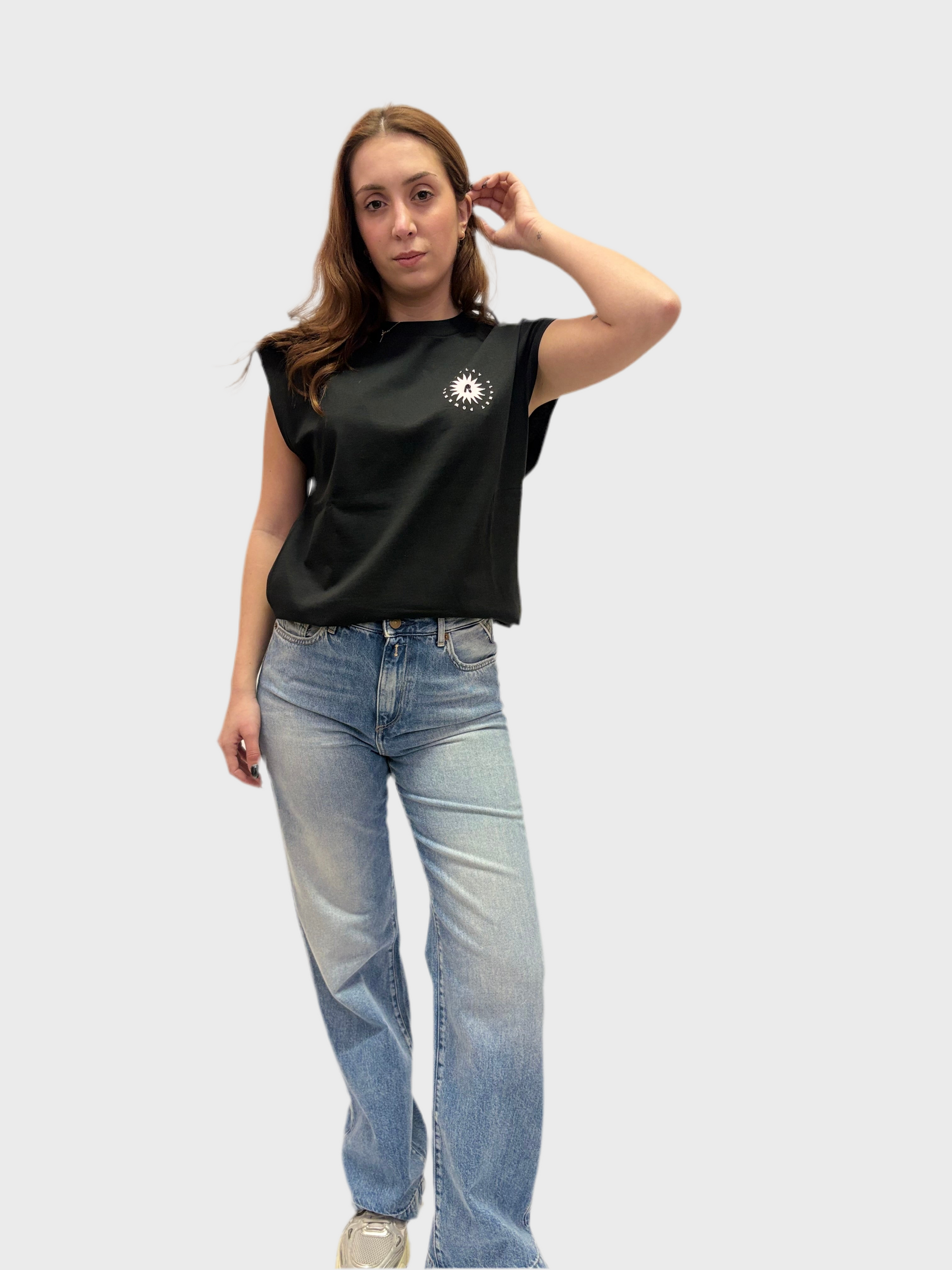 REPLAY DÁMSKÉ TRIČKO BEZ RUKÁVŮ