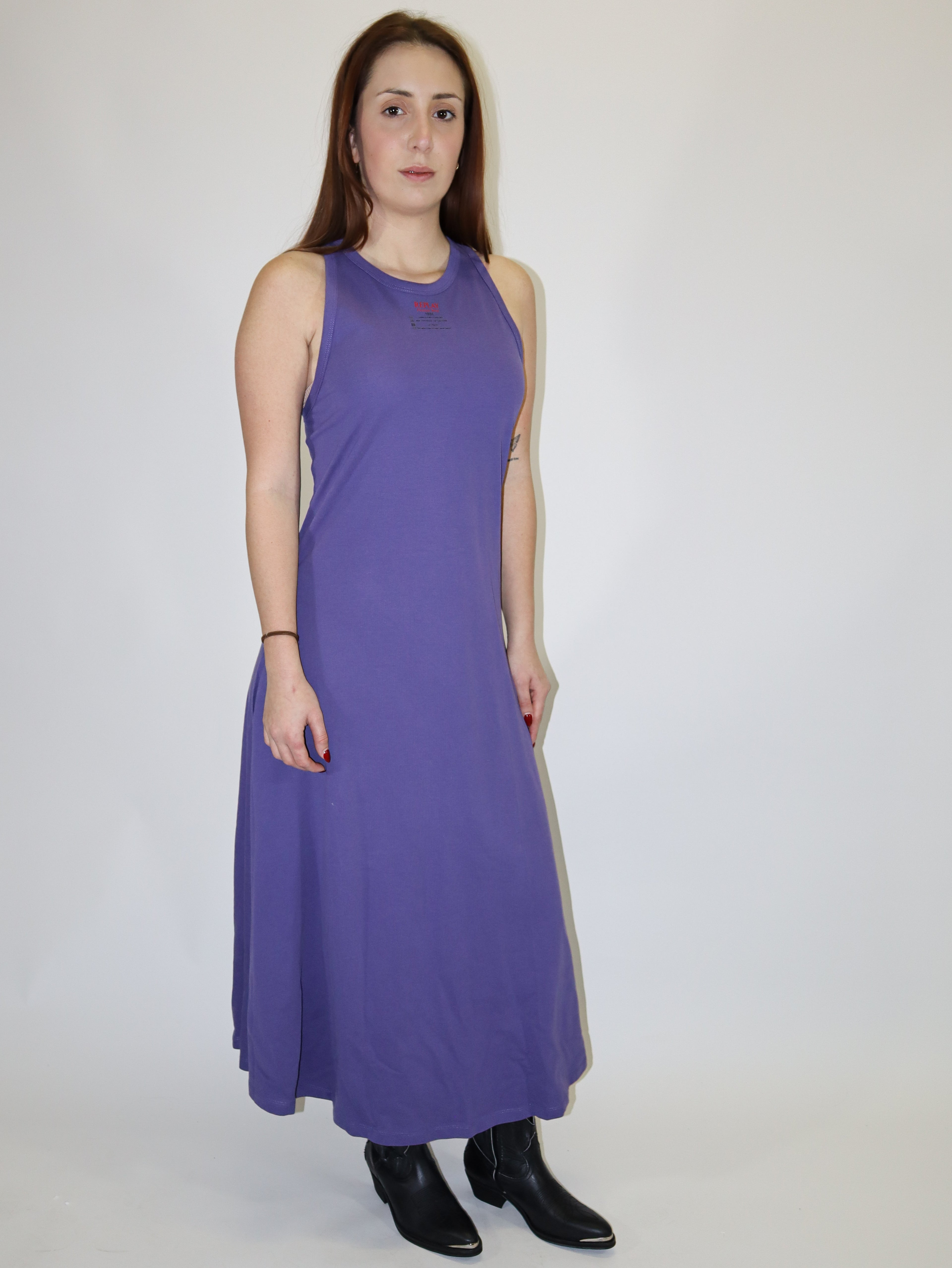 REPLAY MIDI ŠATY Z BAVLNENÉHO PIKÉ S POTLAČOM 