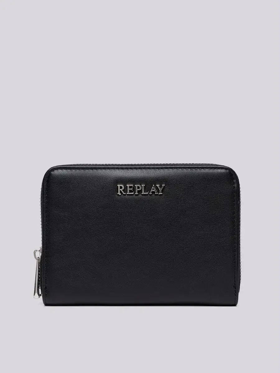 REPLAY NŐI MONOKRÓM PÉNZTÁRCA FELIRATTAL