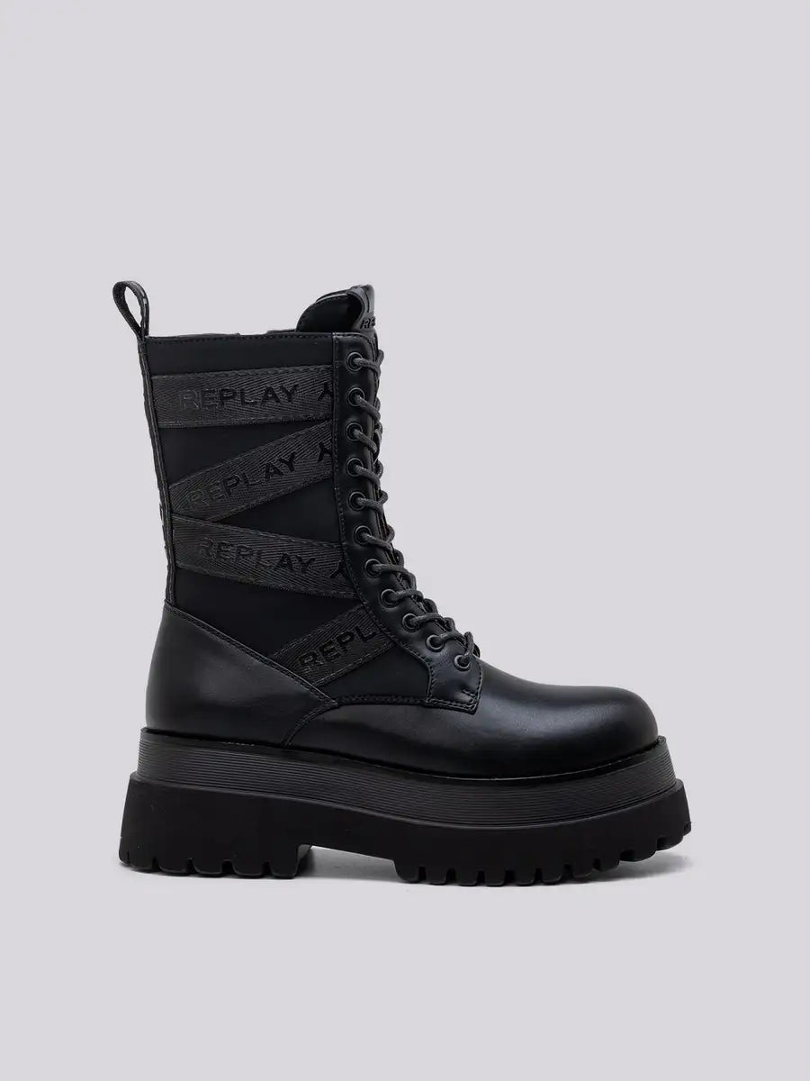 REPLAY DÁMSKÉ COMBAT BOOTS - GWL72 .000.C0014S