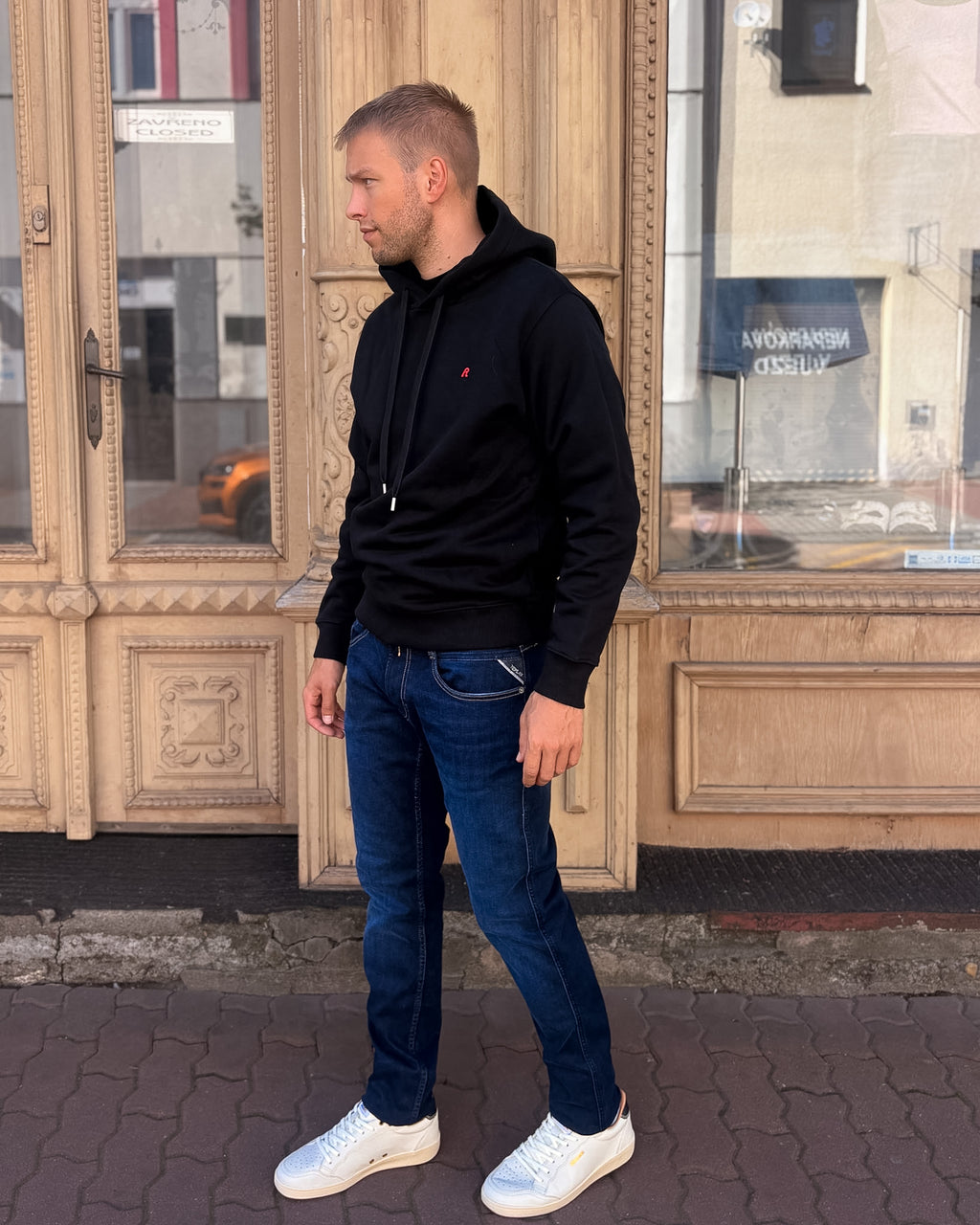 PÁNSKÉ SLIM FIT DŽÍNY REPLAY ANBASS Z POWER STRETCH DENIMU