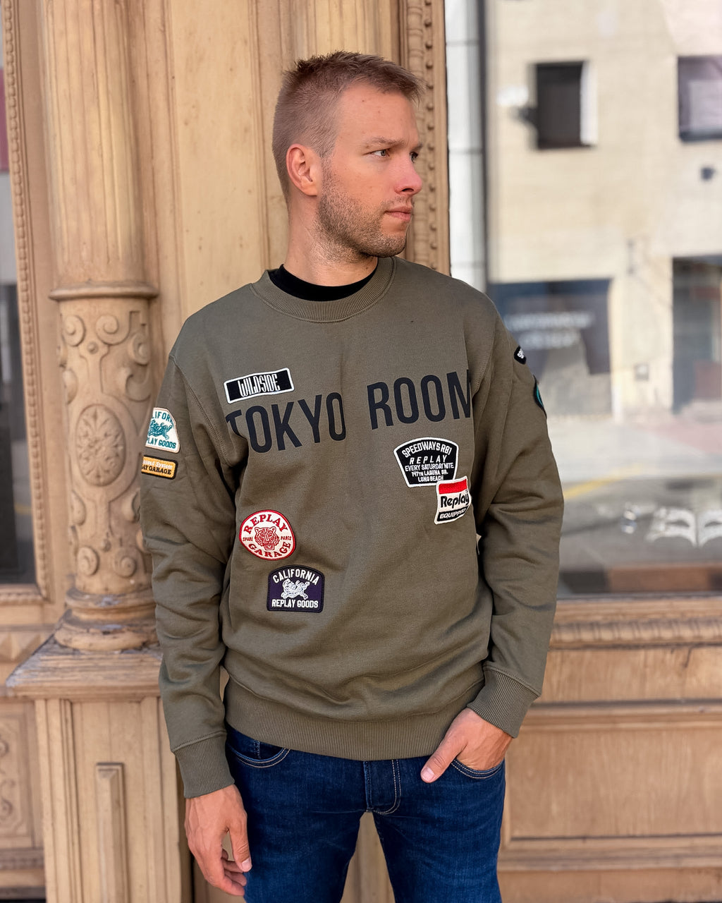 REPLAY PÁNSKA MIKINA TOKYO ROOM S NÁŠIVKAMI