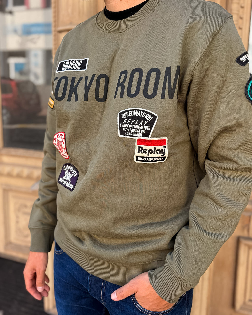 REPLAY PÁNSKA MIKINA TOKYO ROOM S NÁŠIVKAMI