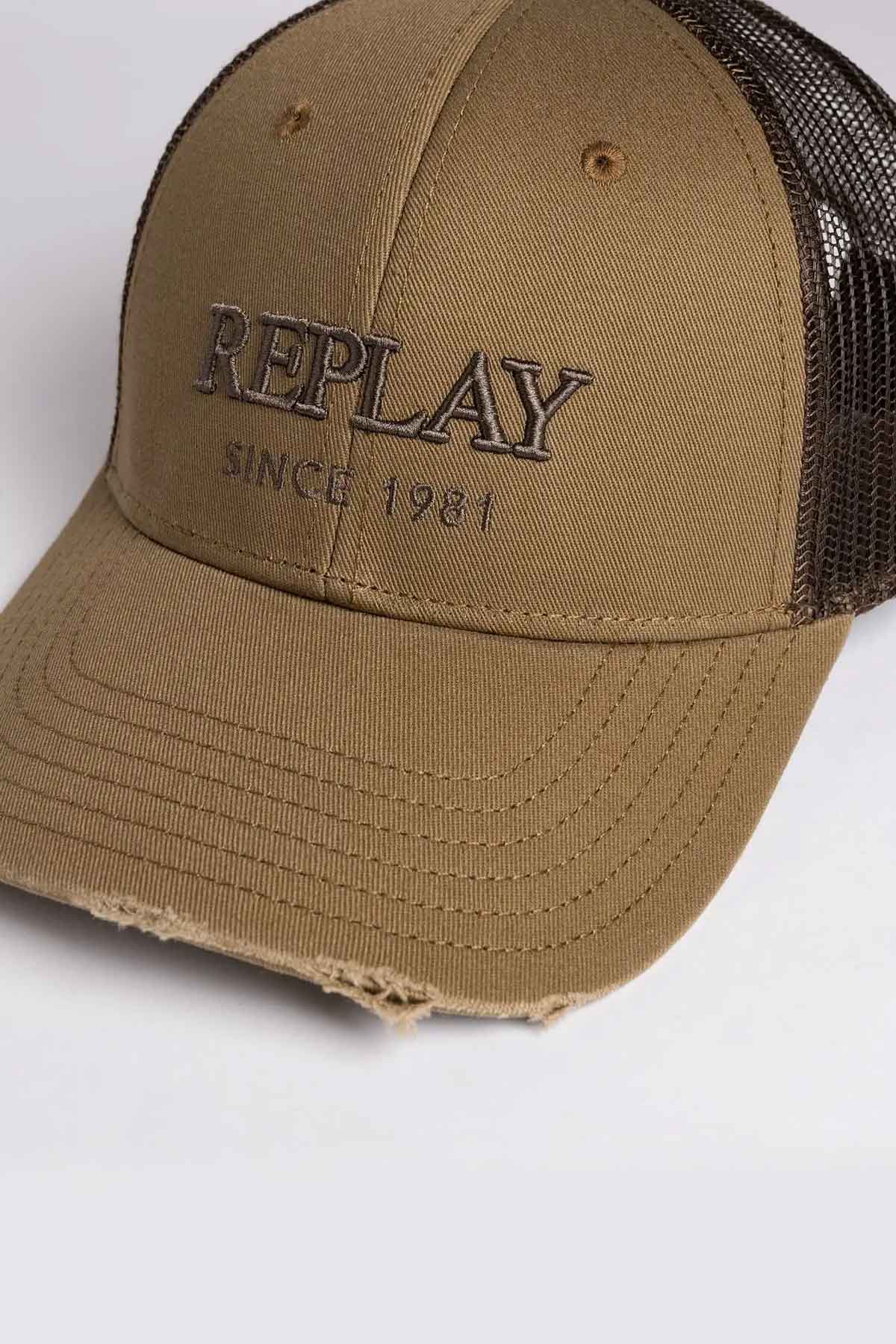 REPLAY PÁNSKÁ ČEPICE S VYŠITÝM LOGEM