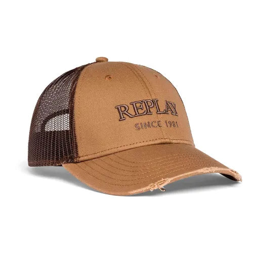 REPLAY PÁNSKÁ ČEPICE S VYŠITÝM LOGEM