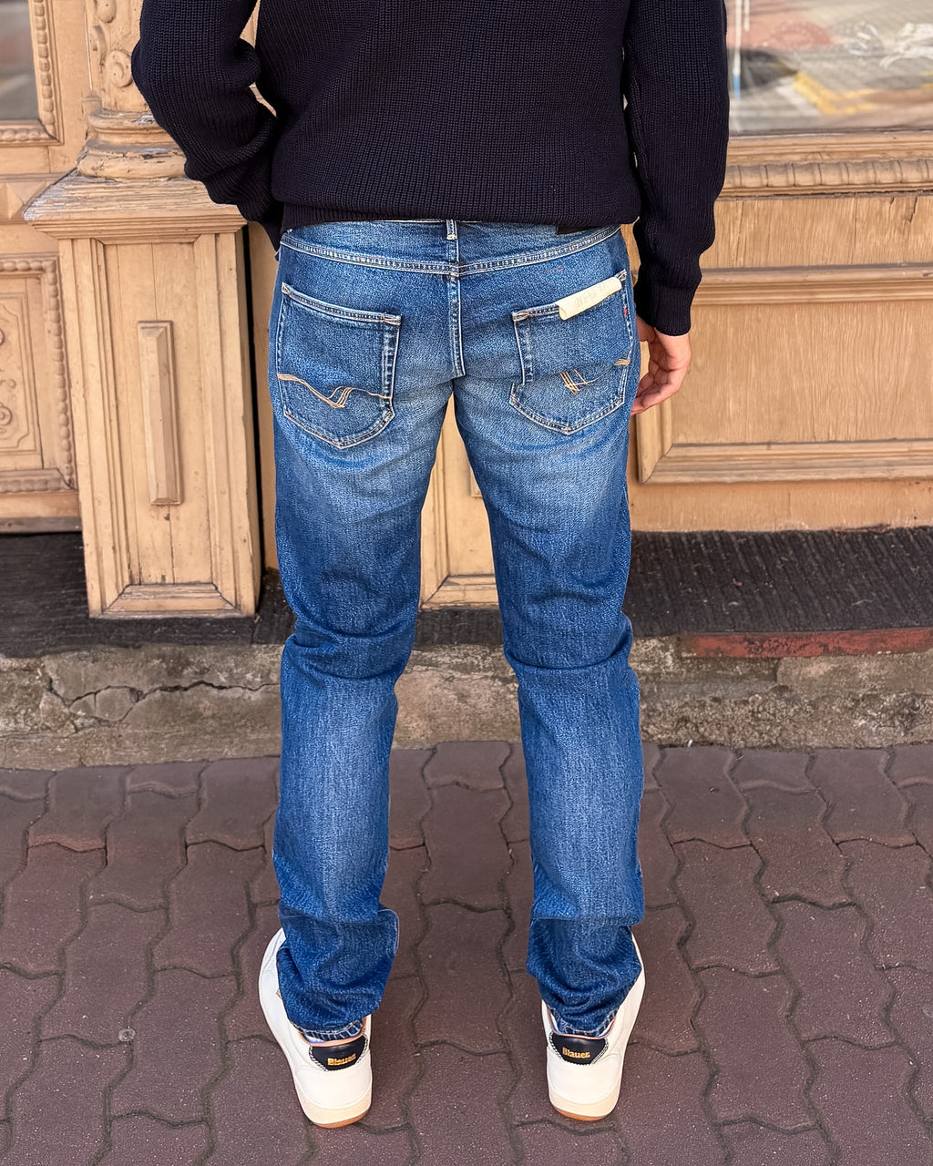 PÁNSKÉ DŽÍNY REPLAY GROVER REGULAR SLIM FIT S VINTAGE EFEKTEM