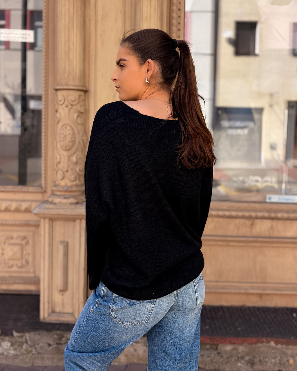 DAMENSTRICKPULLOVER VON REPLAY MIT V-AUSSCHNITT UND BALLONÄRMELN - DK0099 .000.723TQ