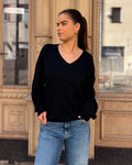 DAMENSTRICKPULLOVER VON REPLAY MIT V-AUSSCHNITT UND BALLONÄRMELN - DK0099 .000.723TQ