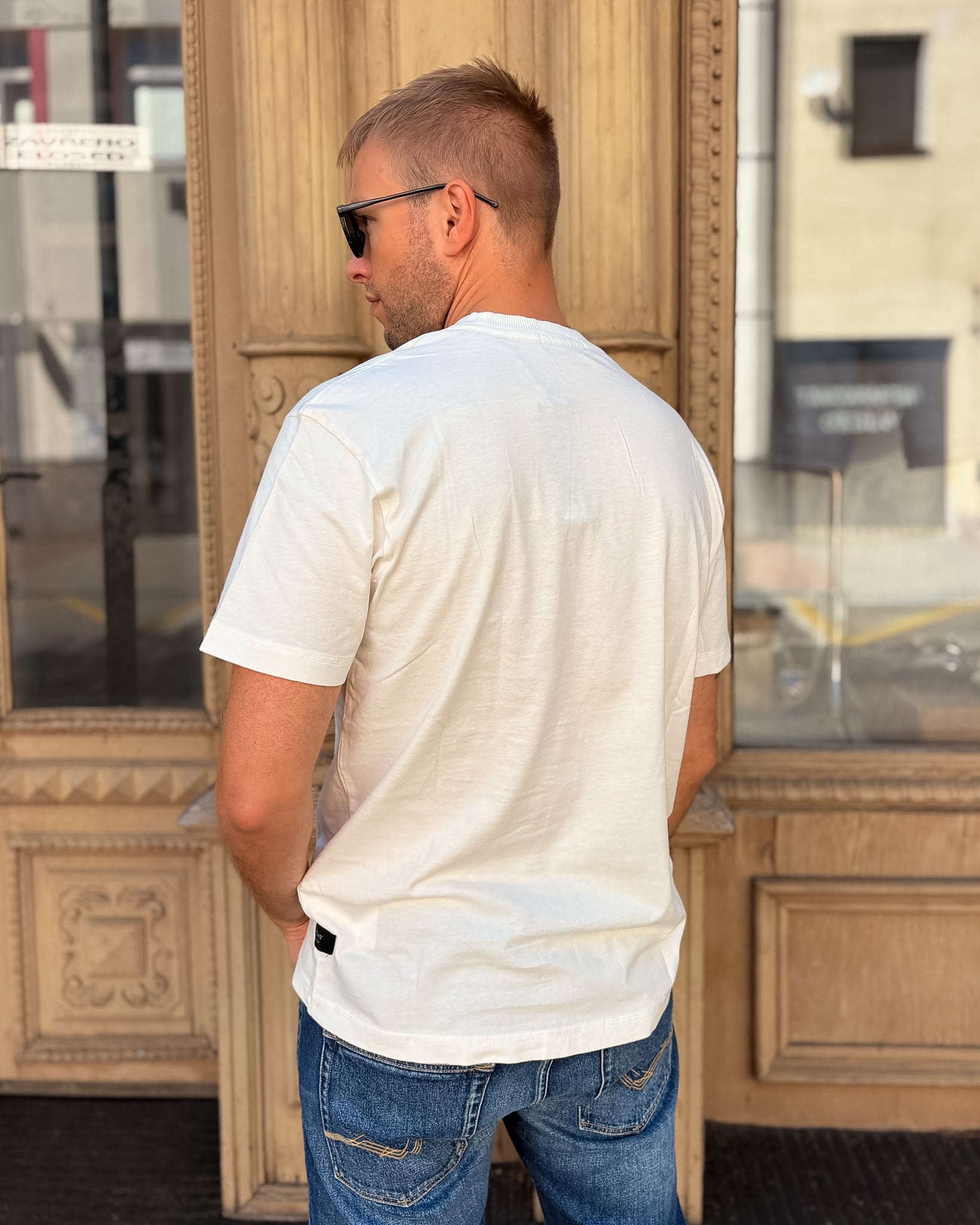 HERREN-T-SHIRT REPLAY MIT AUFDRUCK SUPERIOR STANDARD
