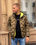 HERREN-DAUNENJACKE BLAUER MIT STEPPUNG UND KONTRASTFUTTER - 26WBLUC03233007308
