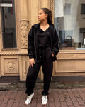REPLAY DAMEN SWEATJACKE MIT KAPUZE UND LOGOSTICKEREI