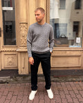 PÁNSKÉ CHINO KALHOTY REPLAY SLIM FIT S POUTKEM NA OPASEK S LOGEM – M0019 .001.22235
