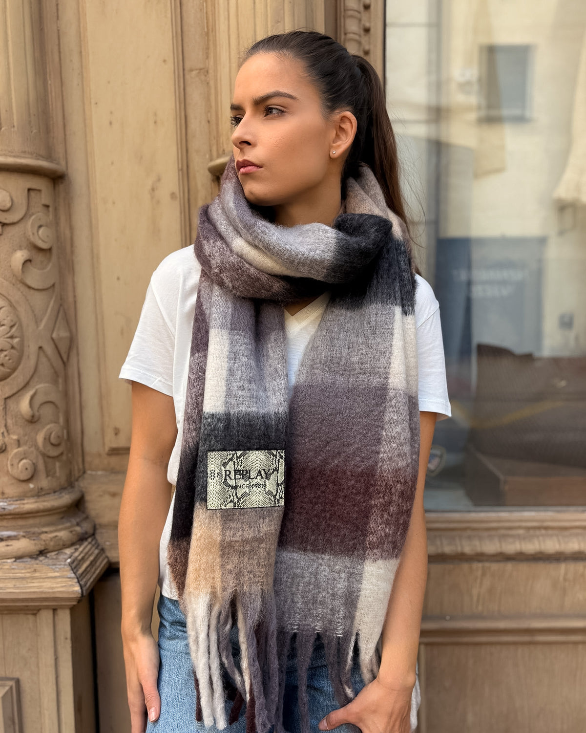 REPLAY DAMEN KAROSCHAL MIT ANIMAL PATCH - AW00AO.000.A7243T