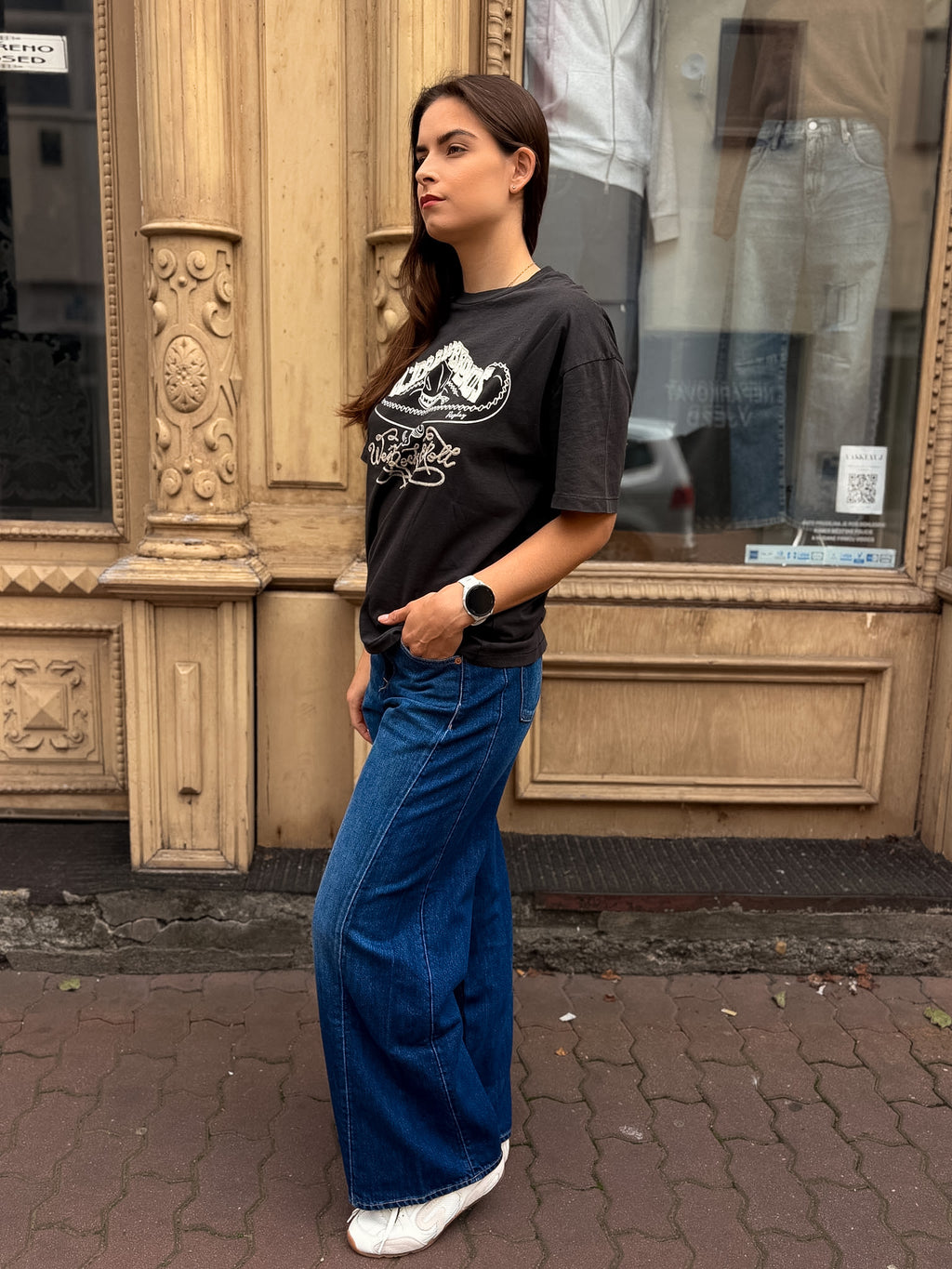 DÁMSKE OVERSIZED TRIČKO REPLAY S WESTERNOVÝM MOTÍVOM - W08NU .000.00L00G