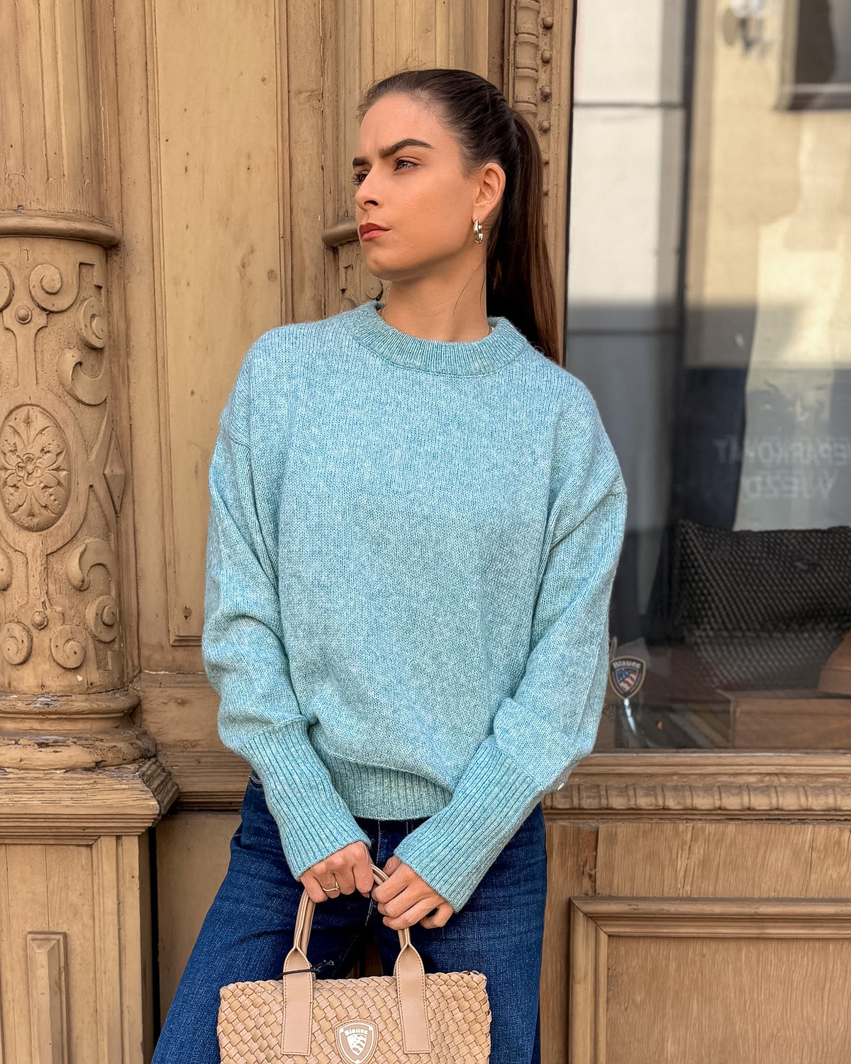 REPLAY DAMEN-OVERSIZED-PULLOVER MIT RUNDAUSSCHNITT