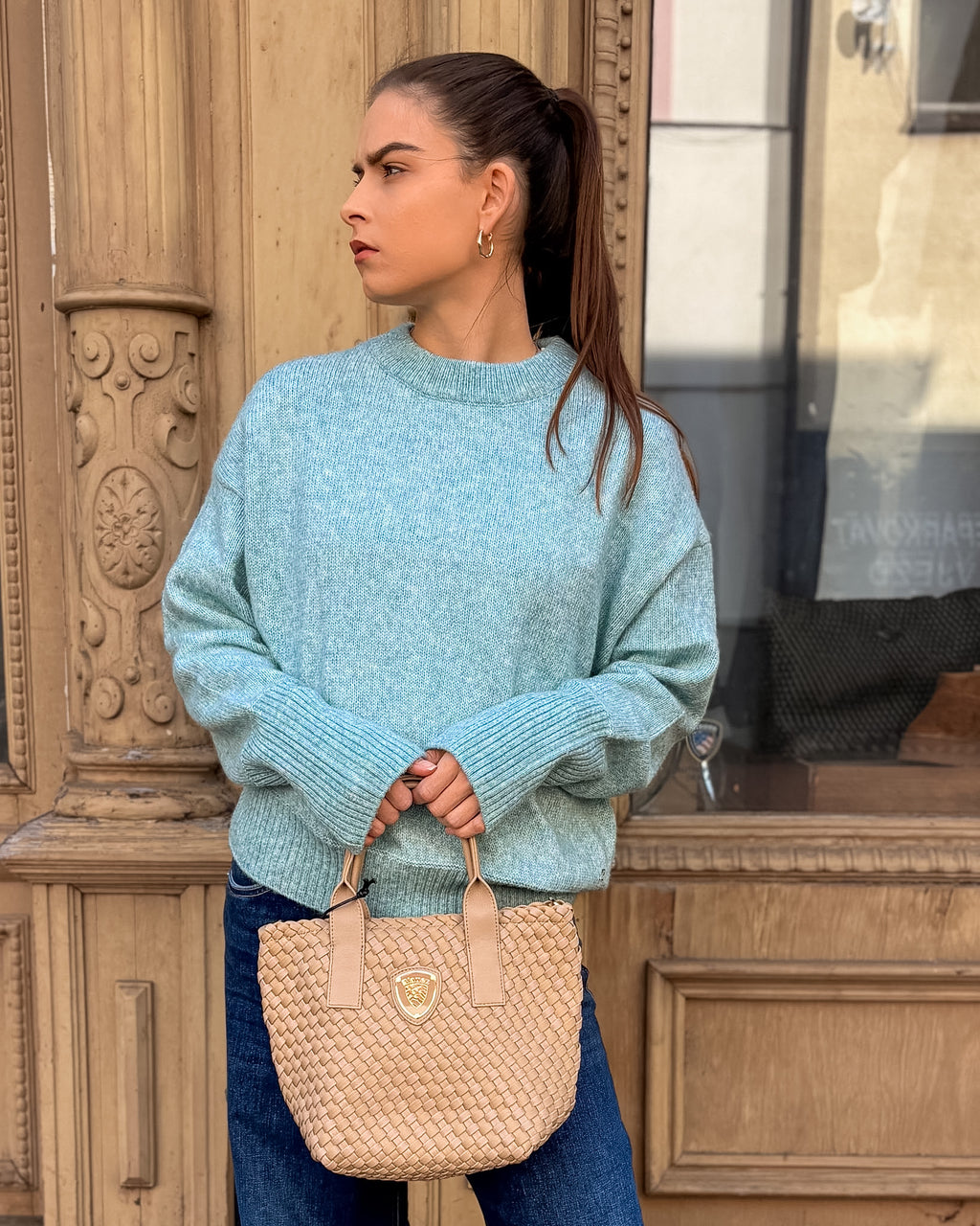REPLAY DAMEN-OVERSIZED-PULLOVER MIT RUNDAUSSCHNITT