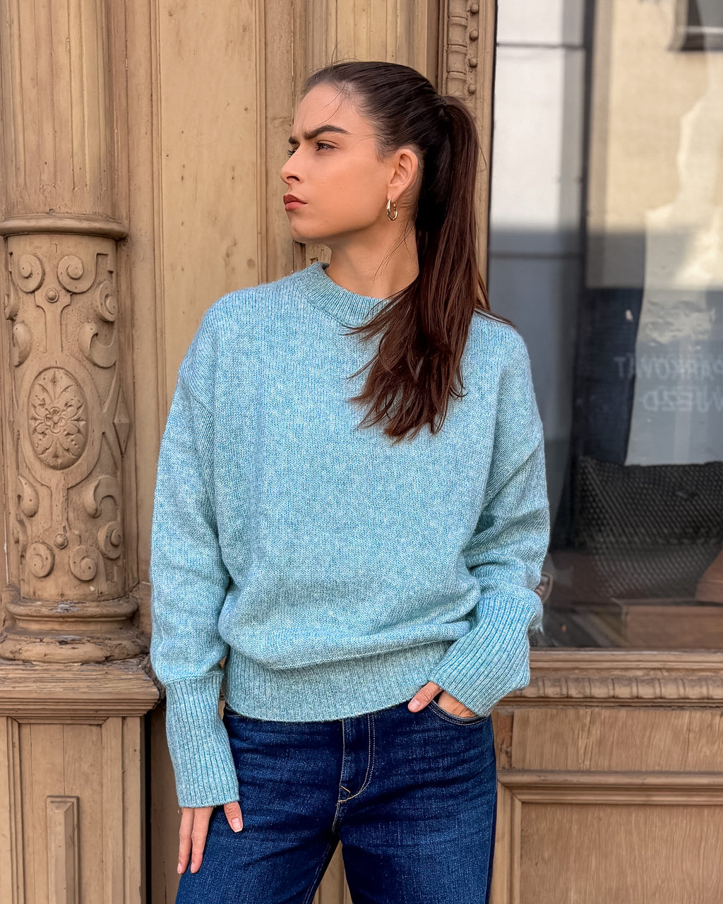 REPLAY DAMEN-OVERSIZED-PULLOVER MIT RUNDAUSSCHNITT