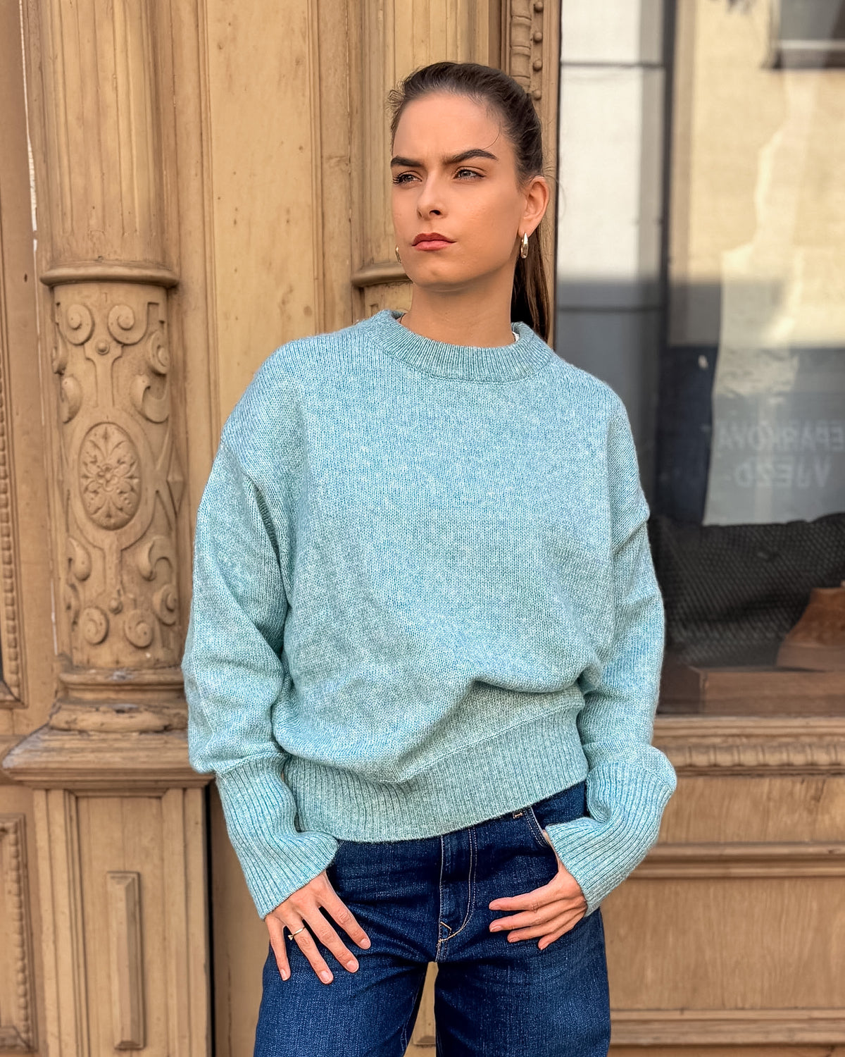 REPLAY DAMEN-OVERSIZED-PULLOVER MIT RUNDAUSSCHNITT