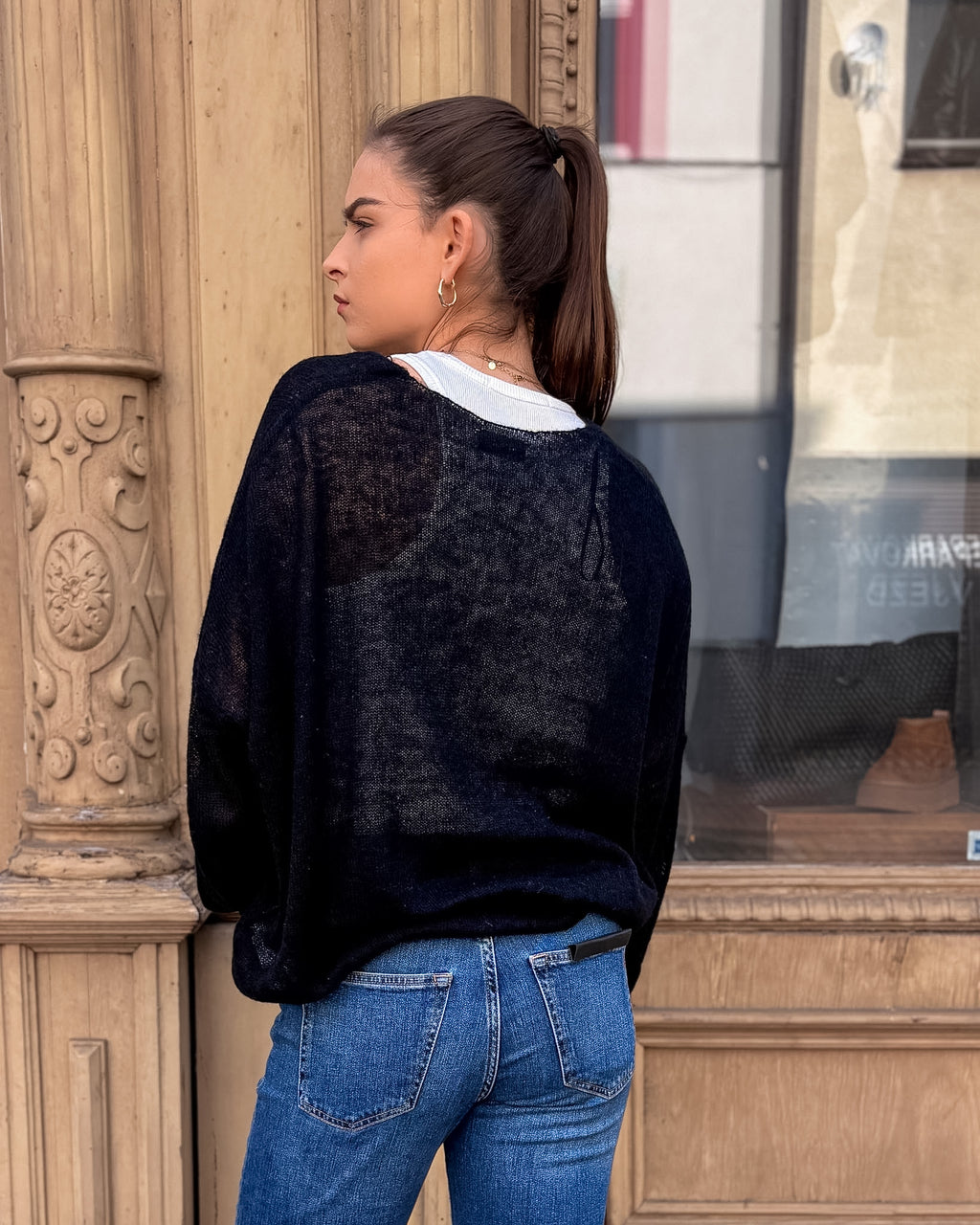 REPLAY DAMEN-PULLOVER MIT V-AUSSCHNITT