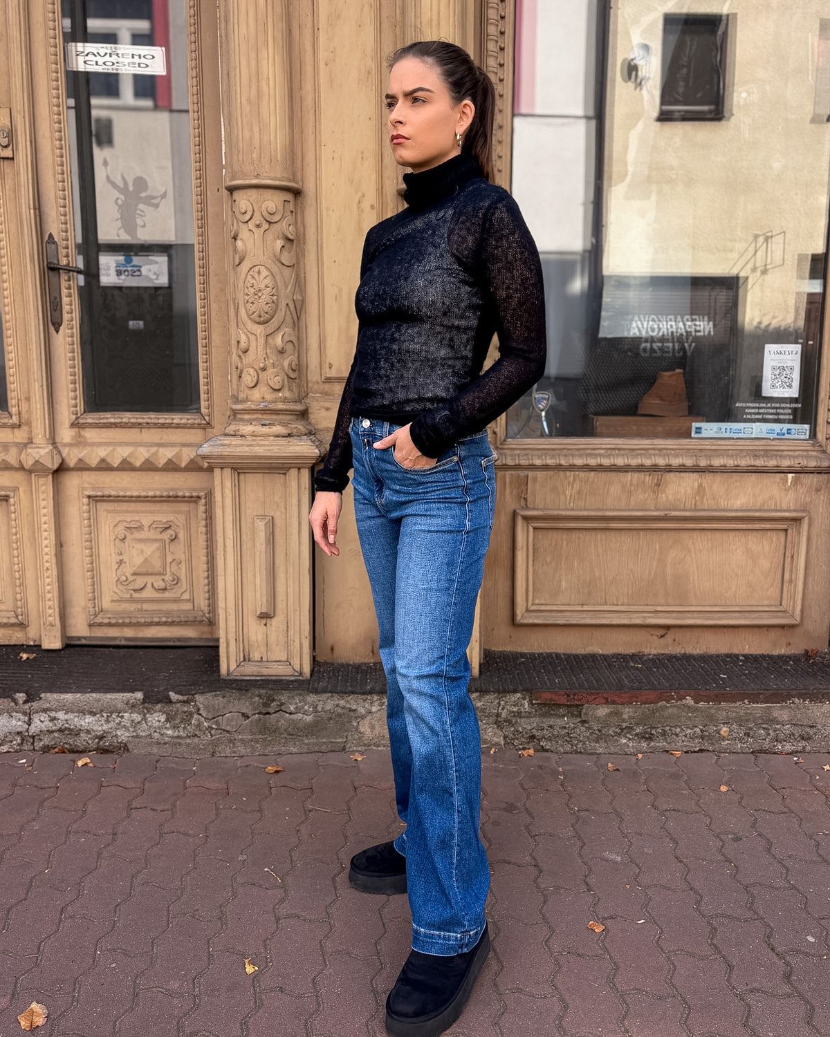 DÁMSKÉ RELAXED FIT DŽÍNY REPLAY MELJA S NÍZKÝM PASEM