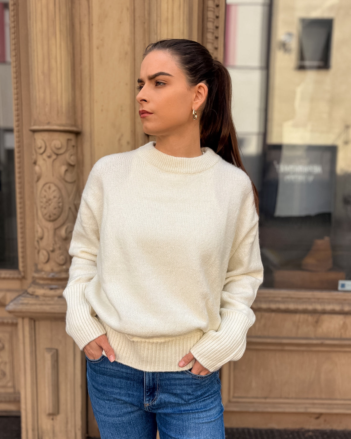 REPLAY DAMEN-OVERSIZED-PULLOVER MIT RUNDAUSSCHNITT
