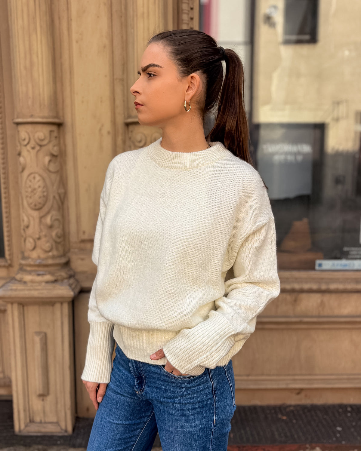 REPLAY DAMEN-OVERSIZED-PULLOVER MIT RUNDAUSSCHNITT