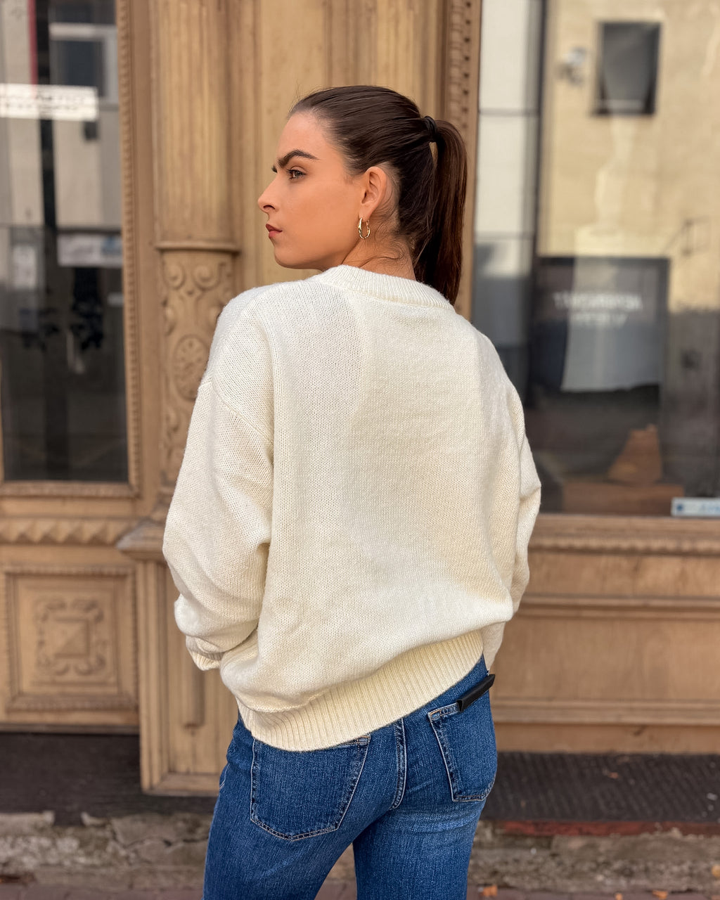 REPLAY DAMEN-OVERSIZED-PULLOVER MIT RUNDAUSSCHNITT