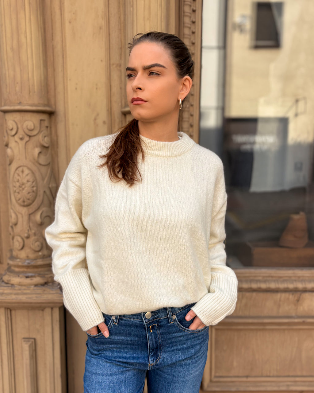 REPLAY DAMEN-OVERSIZED-PULLOVER MIT RUNDAUSSCHNITT