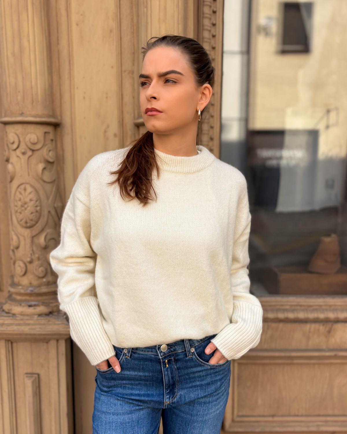 REPLAY DAMEN-OVERSIZED-PULLOVER MIT RUNDAUSSCHNITT