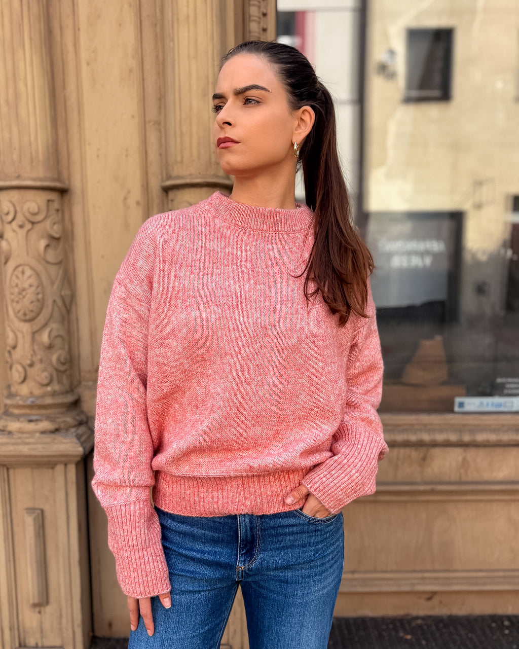 REPLAY DAMEN-OVERSIZED-PULLOVER MIT RUNDAUSSCHNITT